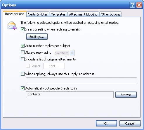  Whistles for Outlook Screenshot